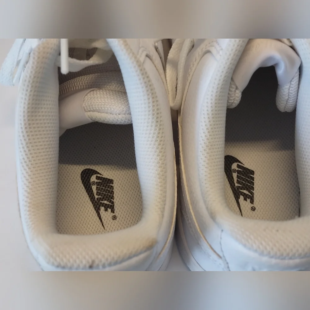 Nike Court Vision CD5434-100 White Lace Up Low Top Sneaker - Picture 6 of 8